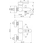 Смеситель для ванны Ideal Standard Cerafine Black Смеситель для ванны Ideal Standard Cerafine Black